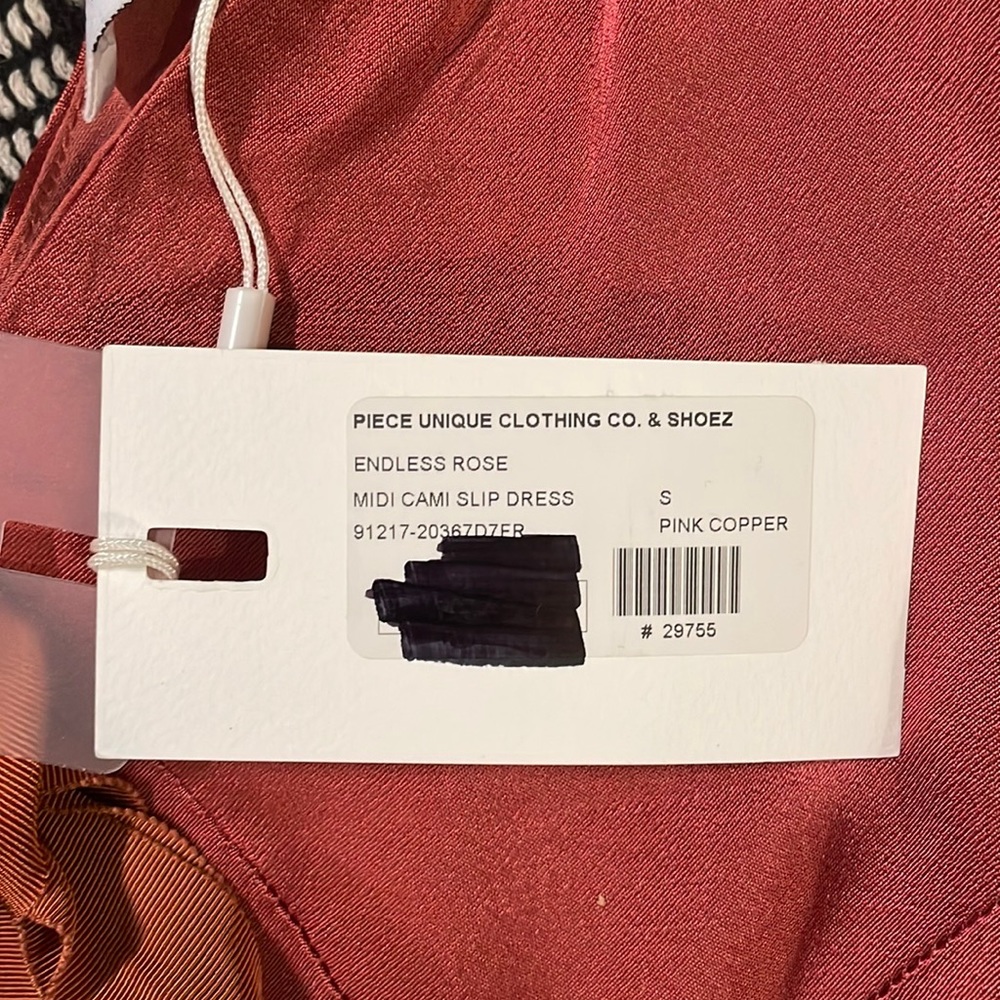 Endless rose pink midi Cami slip dress small - Picture 3 of 6